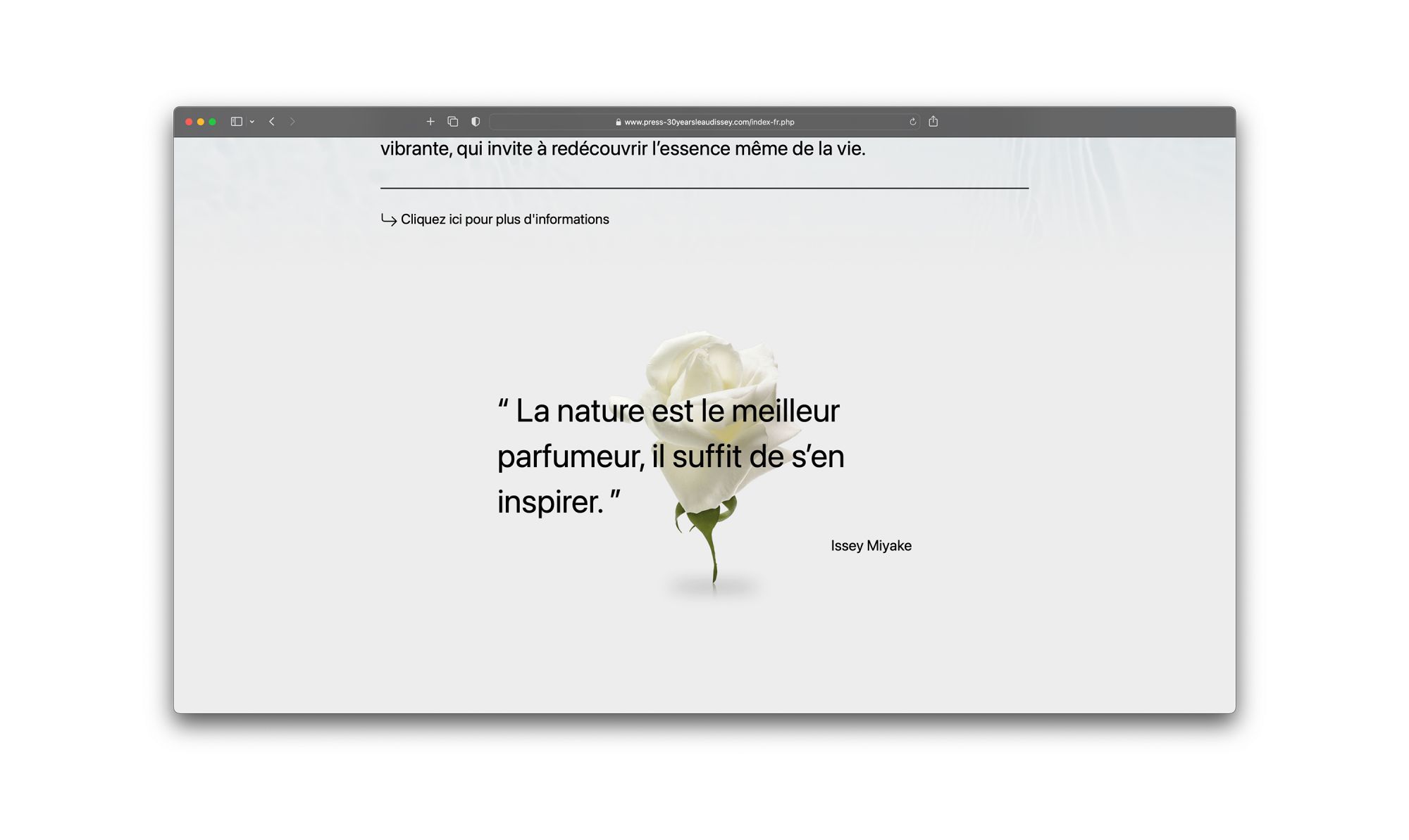 L'eau d'Issey - 30 years old